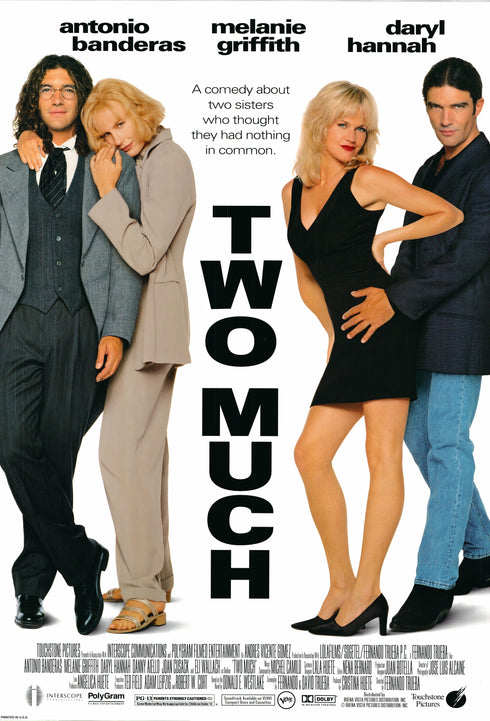 two much 1996 one sheet poster rolled double sided